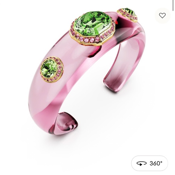 Swarovski Dulcis cuff
Mixed cuts, Multicolored, Gold-tone plated - Picture 4 of 12